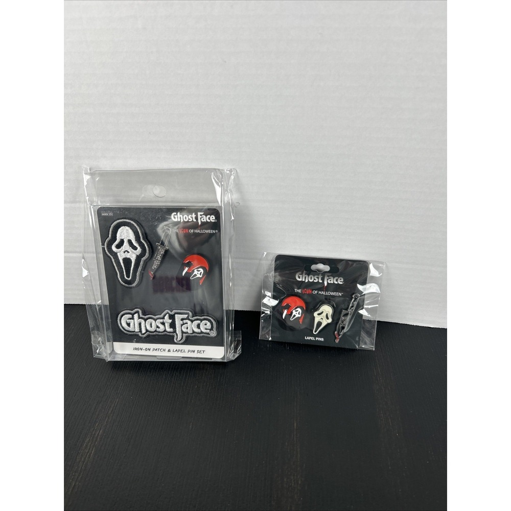 Scream Ghost Face Slasher Iron-On Patches & Lapel Pins Icon Of Halloween New
